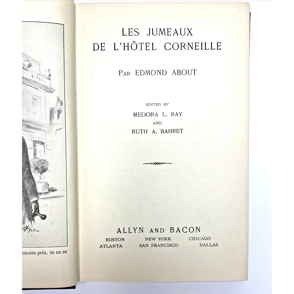 les jumeaux de' L'hotel corneille par edmond  1927‎ norwood press Book French